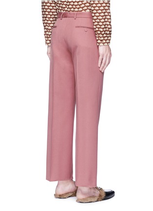 Back View - Click To Enlarge - GUCCI - Cotton-wool twill pants