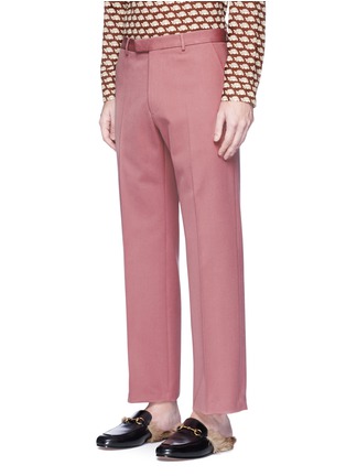 Front View - Click To Enlarge - GUCCI - Cotton-wool twill pants