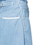 Detail View - Click To Enlarge - SACAI - Let out cuff cotton denim culottes
