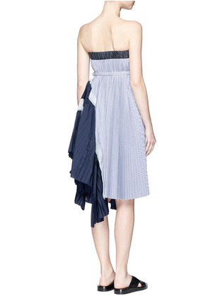 Back View - Click To Enlarge - SACAI - Stripe pleated tube dress