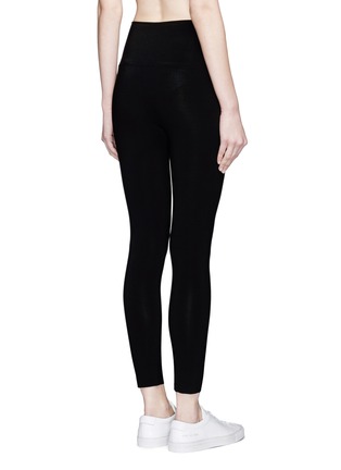 Back View - Click To Enlarge - NORMA KAMALI - Stretch jersey cropped leggings