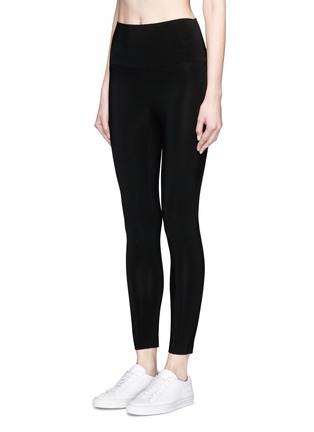 Front View - Click To Enlarge - NORMA KAMALI - Stretch jersey cropped leggings