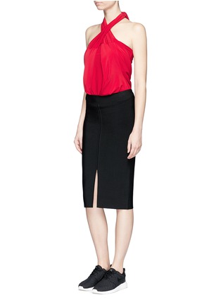 Figure View - Click To Enlarge - NORMA KAMALI - 'All in One Mini' convertible jersey skirt top