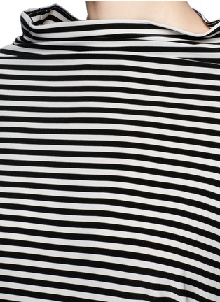 Detail View - Click To Enlarge - NORMA KAMALI - 'All in One Mini' stripe convertible jersey skirt top