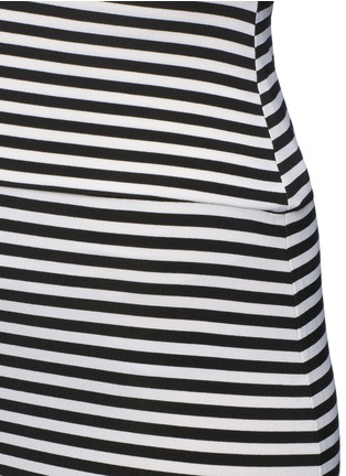 Detail View - Click To Enlarge - NORMA KAMALI - 'Straight' stripe jersey skirt