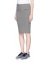 Front View - Click To Enlarge - NORMA KAMALI - 'Straight' stripe jersey skirt