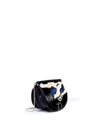 Detail View - Click To Enlarge - 3.1 PHILLIP LIM - 'Hana' mixed leather flap chain saddle bag