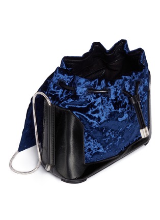  - 3.1 PHILLIP LIM - 'Hana' crushed velvet flap chain shoulder bag