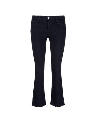 Main View - Click To Enlarge - CURRENT/ELLIOTT - 'The Kick' raw cuff flare jeans