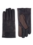 Main View - Click To Enlarge -  - Cashmere lined leather short gloves