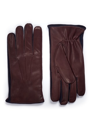 Main View - Click To Enlarge - MEROLA GLOVES - Cashmere lined leather short gloves