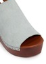 Detail View - Click To Enlarge - 10 CROSBY DEREK LAM - 'Fiona' wooden wedge calf hair slingback sandals