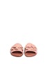 Front View - Click To Enlarge - 10 CROSBY DEREK LAM - 'Ann' kiltie ruffle suede slide sandals