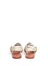 Back View - Click To Enlarge - 10 CROSBY DEREK LAM - 'Ally' crisscross leather slingback sandals