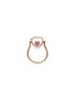 Figure View - Click To Enlarge - LOQUET LONDON - 14k rose gold heart locket ring - Small 12mm