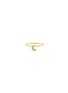 Main View - Click To Enlarge - LOQUET LONDON - Diamond 18k yellow gold moon charm ring