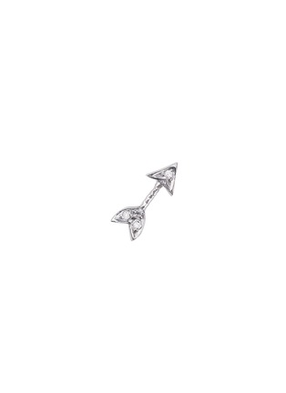 Main View - Click To Enlarge - LOQUET LONDON - 18k white gold diamond arrow charm - Love Struck