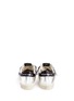 Back View - Click To Enlarge - GOLDEN GOOSE - 'May' matelassé metallic faux leather sneakers