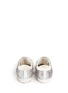 Back View - Click To Enlarge - GOLDEN GOOSE - 'Superstar' strass pavé metallic leather sneakers