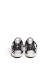 Front View - Click To Enlarge - GOLDEN GOOSE - 'Superstar' star patch metallic leather sneakers