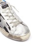 Detail View - Click To Enlarge - GOLDEN GOOSE - 'Superstar' flag stripe metallic leather sneakers