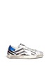 Main View - Click To Enlarge - GOLDEN GOOSE - 'Superstar' flag stripe metallic leather sneakers
