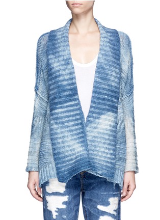 Main View - Click To Enlarge - 72877 - Denim effect cotton cardigan