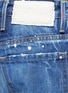 Detail View - Click To Enlarge - 72877 - Distressed knit repair paint splatter boyfriend jeans
