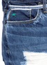 Detail View - Click To Enlarge - 72877 - Rip and repair cropped jeans