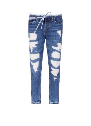 Main View - Click To Enlarge - 72877 - Rip and repair cropped jeans