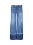 Main View - Click To Enlarge - 72877 - Letout cuff washed wide leg jeans