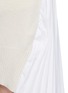 Detail View - Click To Enlarge - SACAI - Shoulder patch pleated back knit dress