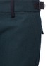 Detail View - Click To Enlarge - SACAI - Belted leg wool melton pants