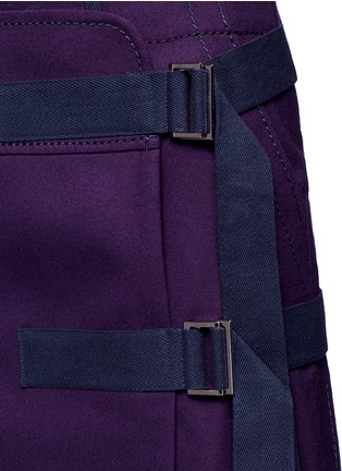Detail View - Click To Enlarge - SACAI - Wool Melton wrap shorts