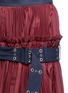 Detail View - Click To Enlarge - SACAI - Belted plissé pleat skirt