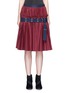 Main View - Click To Enlarge - SACAI - Belted plissé pleat skirt