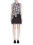 Main View - Click To Enlarge - SELF-PORTRAIT - 'Millie' tiered peplum floral guipure lace dress