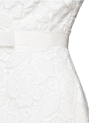 Detail View - Click To Enlarge - SELF-PORTRAIT - Rose lace open back bridal dress