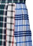 Detail View - Click To Enlarge - 73182 - Patchwork plaid pleated cotton skirt