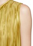 Detail View - Click To Enlarge - 73182 - Neck tie pleated charmeuse sleeveless top
