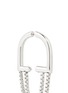 Detail View - Click To Enlarge - EDDIE BORGO - 'Allure' padlock hoop box chain earrings