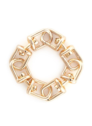 Main View - Click To Enlarge - EDDIE BORGO - 'Fame' 12k gold plated brass link bracelet