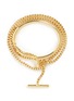 Main View - Click To Enlarge - EDDIE BORGO - 'Allure Wrap' box chain padlock cuff bracelet