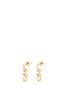 Main View - Click To Enlarge - EDDIE BORGO - 'Fame Link Day Drop' 12k gold plated earrings