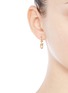 Figure View - Click To Enlarge - EDDIE BORGO - 'Fame Link Day Drop' 12k gold plated earrings