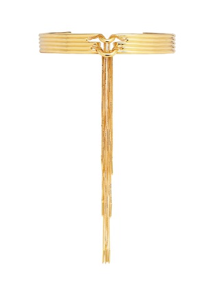 Main View - Click To Enlarge - EDDIE BORGO - 'Neo' 12k gold plated tassel bar collar