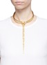 Figure View - Click To Enlarge - EDDIE BORGO - 'Neo' 12k gold plated tassel bar collar