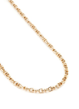 Detail View - Click To Enlarge - EDDIE BORGO - 'Fame' 12k gold plated brass link necklace