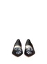 Front View - Click To Enlarge - SOPHIA WEBSTER - 'Bibi' holographic butterfly wing suede flats