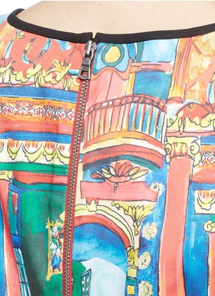 Detail View - Click To Enlarge - ALICE & OLIVIA - 'Tisha' Havana town print shift dress